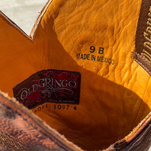 Old Gringo Gold Shimmer Boots Size 9 - Picture 14 of 14